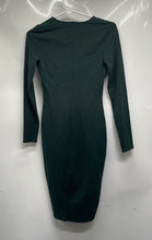 Load image into Gallery viewer, Express Womens Green Knitted Long Sleeve Pullover Bodycon Dress Size XS