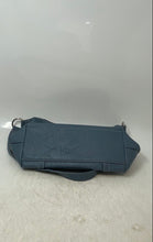 Load image into Gallery viewer, Stone Mountain Womens Blue Leather Outer Pocket Luxury Shoulder Handbag