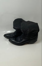 Load image into Gallery viewer, Unbranded Womens Black Leather Pointed Toe Pull-On Cowgirl Western Boots Sz 7.5M