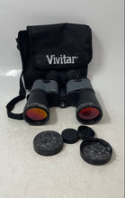 Load image into Gallery viewer, Vivitar Black And Gray Coated Optics Full-Size Binoculars With Carrying Case