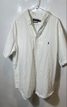 Load image into Gallery viewer, Polo Ralph Lauren Mens White Cotton Short Sleeve Collared Button-Up Shirt Sz 1XB