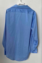Load image into Gallery viewer, Calvin Klein Mens Blue Cotton Long Sleeve Collared Slim Fit Dress Shirt Size L