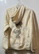 Load image into Gallery viewer, Walt Disney World Womens Beige Minnie Mouse Embroidered Full-Zip Hoodie Size XL