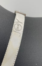 Load image into Gallery viewer, Authentic Dior Women's White Satin Ribbon/Silver Tone Necklace