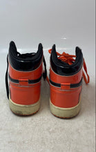 Load image into Gallery viewer, Reason Mens Jrdn 1 Black Orange Lace-Up High Top Sneaker Shoes Size 10.5