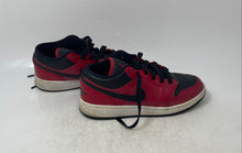 Load image into Gallery viewer, Nike Kids Air Jordan 1 Low 553560-605 Red Black Lace-Up Sneaker Shoes Size 4Y