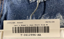 Load image into Gallery viewer, Levi's Womens 517 Blue Denim Distressed Pockets Slim Fit Cut-Off Shorts Size 5