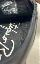 Load image into Gallery viewer, Stefano Rossi Mens Black Leather Low Top Lace-Up Sneaker Shoes Size 9
