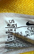 Load image into Gallery viewer, Nike Kids LeBron 8 Purple Yellow White Lace-Up Sneakers Shoes Size 4.5Y
