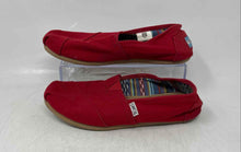 Load image into Gallery viewer, Toms Womens Classic Alpargata Red Casual Low Top Slip-On Shoes Size 7