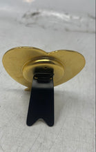 Load image into Gallery viewer, Mary Kay 2004 Gold-Tone Heart-Shaped Analog Quartz Mini Desk Clock Not Tested