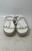Load image into Gallery viewer, INC International Concepts Womens Silvana White Studded T-Strap Sandals Sz 8.5M