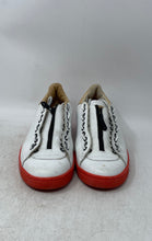 Load image into Gallery viewer, Fabrice Tardieu Womens White Red Round Toe Lace-Up Sneakers Shoes Size EUR 36.5