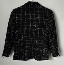 Load image into Gallery viewer, Elie Balleh Boys Black White Plaid Notch Lapel Two-Button Blazer Size S/8