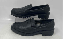 Load image into Gallery viewer, Primark Womens Black Leather Round Toe Slip-On Penny Loafers Shoes Size 8
