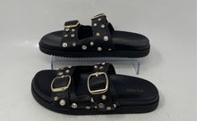 Load image into Gallery viewer, Aldo Womens Black Studded Open Toe Slip-On Slide Sandals Size 6.5