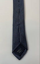 Load image into Gallery viewer, Michael Kors Mens Blue Printed Keeper Loop Adjustable Formal Pointed Tie