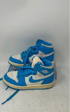 Load image into Gallery viewer, Nike Kids Air Jordan 1 Retro High OG Blue White Lace-Up Sneaker Shoes Size 12C