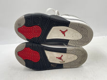 Load image into Gallery viewer, Authentic Nike Kids Jordan 4 Retro IB4388-100 White Black Sneaker Shoes Size 12C