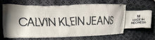 Load image into Gallery viewer, Calvin Klein Mens Gray Short Sleeve Collared Button-Up Shirt Size Medium
