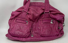 Load image into Gallery viewer, Kipling Womens Pink Outer Zipper Pockets Double Handle Travel Shoulder Bag