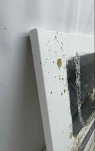 Load image into Gallery viewer, A Black Quilted Handbag And Gold Paint Splatters Jetsetter A La Mode Art Print