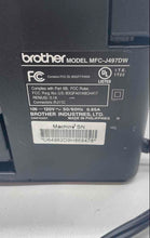 Load image into Gallery viewer, Brother MFC-J497DW Black All-In-One Color Inkjet Printer Not Tested