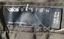 Load image into Gallery viewer, Asos Design Mens Black Flat Front Pockets Straight Leg Dress Pants Size 32x30
