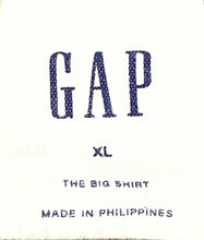 Load image into Gallery viewer, Gap Womens Beige Cotton The Big Long Sleeve Collared Button-Up Shirt Size XL