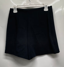 Load image into Gallery viewer, Zara Womens Black Flat Front Side Zip Stretch Mini Skort Size Medium