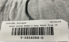 Load image into Gallery viewer, Lauren Ralph Lauren Womens Gray Flat Front Ruched Cargo Pants Size 10