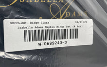 Load image into Gallery viewer, Set Of 4 Pcs Isabella Adams Silver-Tone Faux Pearl Beads Napkin Rings With Box