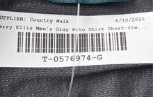 Load image into Gallery viewer, Perry Ellis Mens Gray Short Sleeve Collared Golf Polo Shirt Size Medium