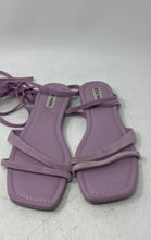Load image into Gallery viewer, Steve Madden Womens Garvan Purple Leather Open Toe Gladiator Sandals Size 9.5M