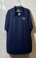 Load image into Gallery viewer, NFL Team Apparel Mens Blue Los Angeles Rams Short Sleeve Polo Shirt Size 3XL