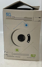 Load image into Gallery viewer, Sharper Image White 2 Player Virtual Space Ping Pong Game Set Untested