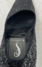 Load image into Gallery viewer, F By Fortuna Valentino Womens Black Glitter Stiletto Pump Heels Size EUR 37.5