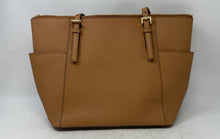 Load image into Gallery viewer, Michael Kors Womens Brown Leather Bottom Studs Adjustable Strap Shoulder Purse