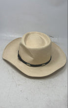 Load image into Gallery viewer, Stetson Mens Royal Flush Beige 10X Shantung Straw Cowboy Hat Size 55-6 7/8