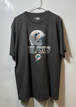 Load image into Gallery viewer, NFL Team Apparel Mens Gray Miami Dolphins Short Sleeve Football T-Shirt Size L