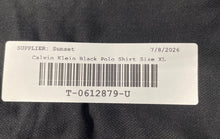 Load image into Gallery viewer, Calvin Klein Mens Black Cotton Short Sleeve Spread Collar Polo Shirt Size XL