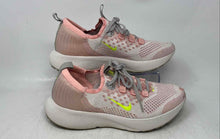 Load image into Gallery viewer, Nike Womens React Escape Run Flyknit DC4269-101 Pink Lace-Up Sneakers Shoes Sz 9