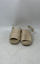 Load image into Gallery viewer, Michael Kors Womens Fisher Ivory Signature Print Espadrille Sandals Size 7.5 M