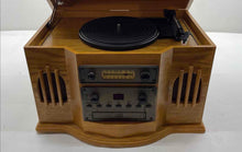 Load image into Gallery viewer, Vintage Spirit Of St. Louis Brown Turntable CD Player Not Tested