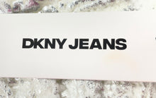 Load image into Gallery viewer, DKNY Jeans Womens White Shimmer Sleeveless Crew Neck Pullover Sweater PM W/Tags