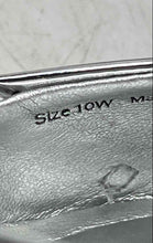 Load image into Gallery viewer, Dolce Vita Womens Silver Pointed Toe Kitten Slingback Heels Size 10W