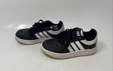 Load image into Gallery viewer, Adidas Baby Girls Hoops 3.0 Black White Lace-Up Low Top Sneakers Shoes Size 11K