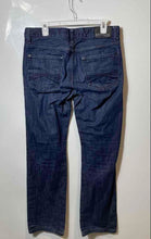 Load image into Gallery viewer, Express Mens Blue Denim Dark Wash Classic Fit Straight Leg Jeans Size 32x32