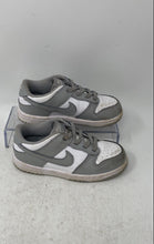 Load image into Gallery viewer, Nike Boys Dunk Low FB9107-123 Gray White Leather Sneaker Shoes Size 10C