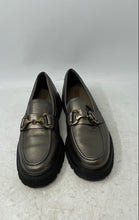 Load image into Gallery viewer, Carmela Womens Metallic Silver Leather Slip-On Platform Loafer Shoes Size EUR 40